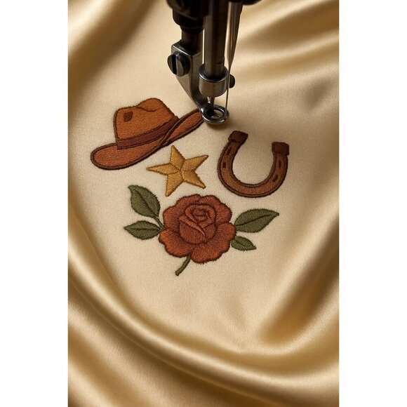 Orange Wild Rag Large Scarf 35x35 Inches Satin Western Accessory Cowgirl or Cowb - Picture 5 of 7